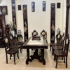 Bộ Bàn Ăn Gỗ Gụ 8 Ghế Cù Lá